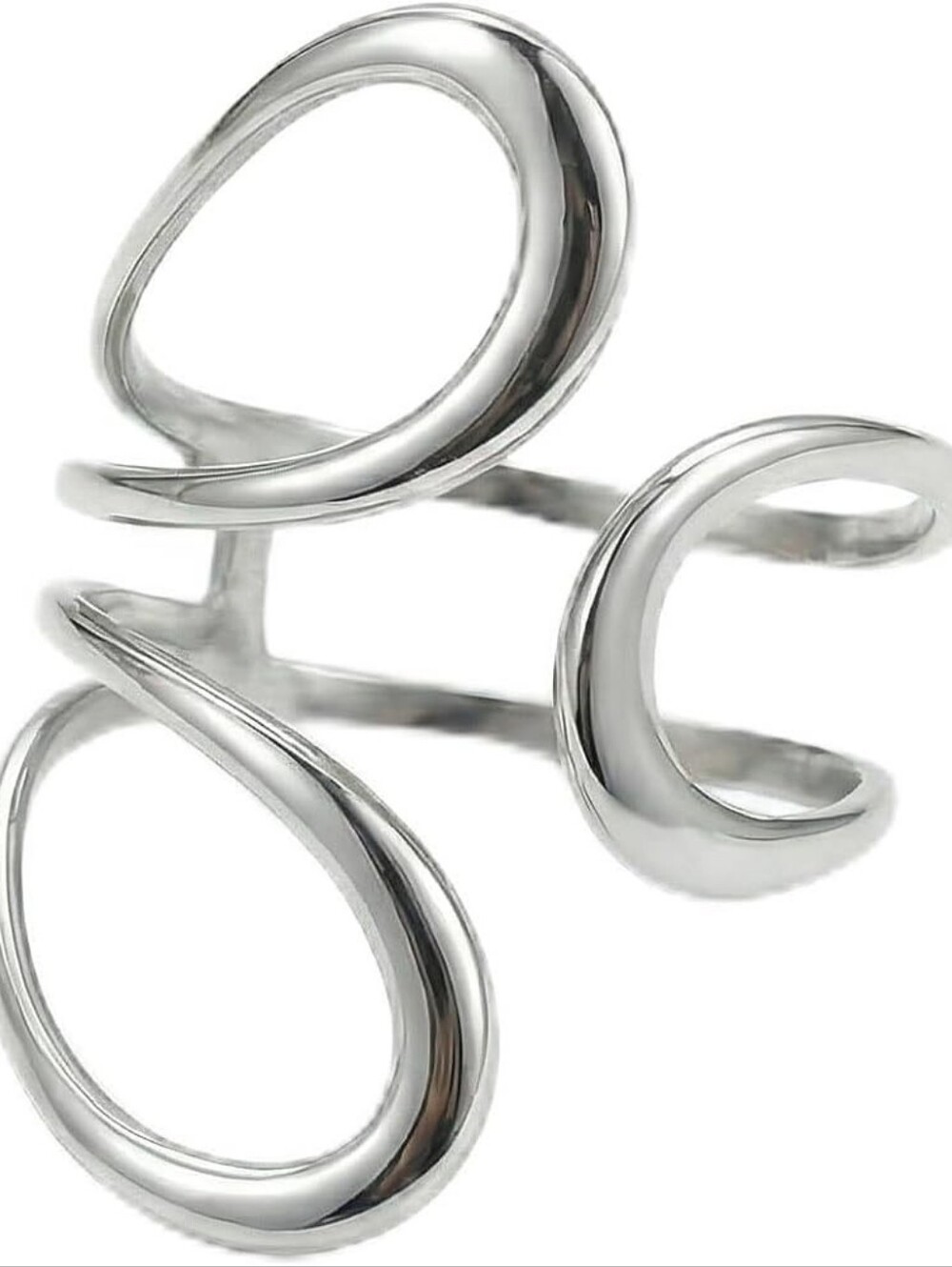 Silver Ring Chunky Statement